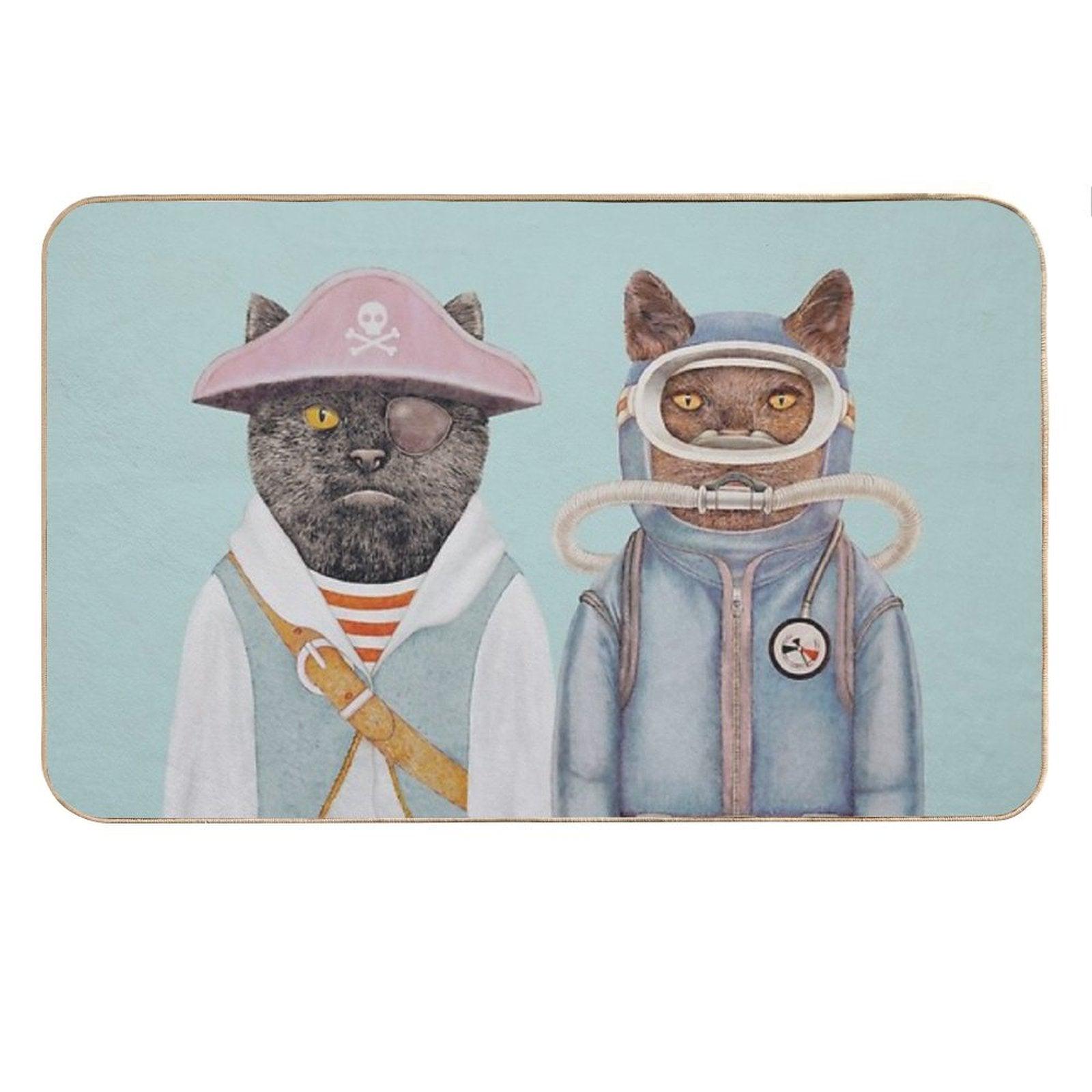 Aquatic Cats Bath Mat