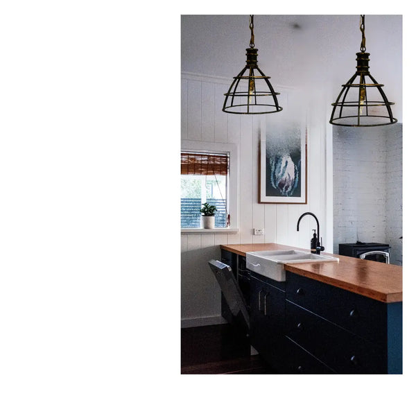 Black Iron Single Pendant