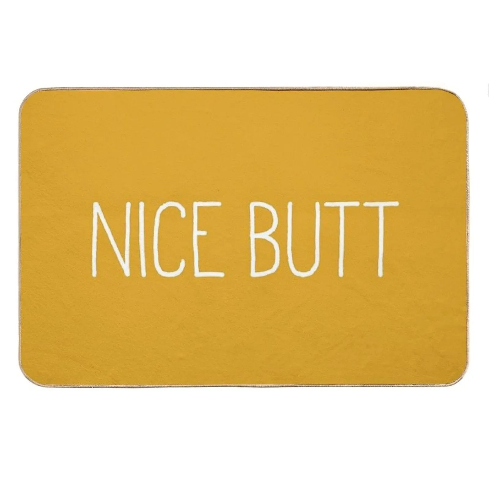 Nice Butt Mustard Bath Mat