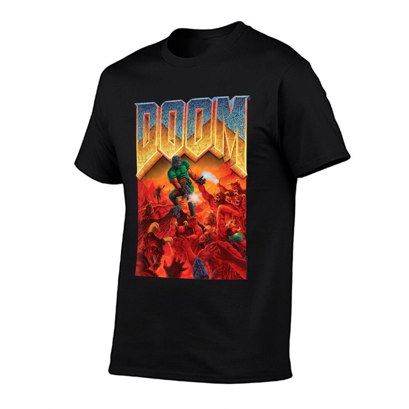 DOOM 1993 Video Game Cover Art  Vintage-inspired T-Shirt