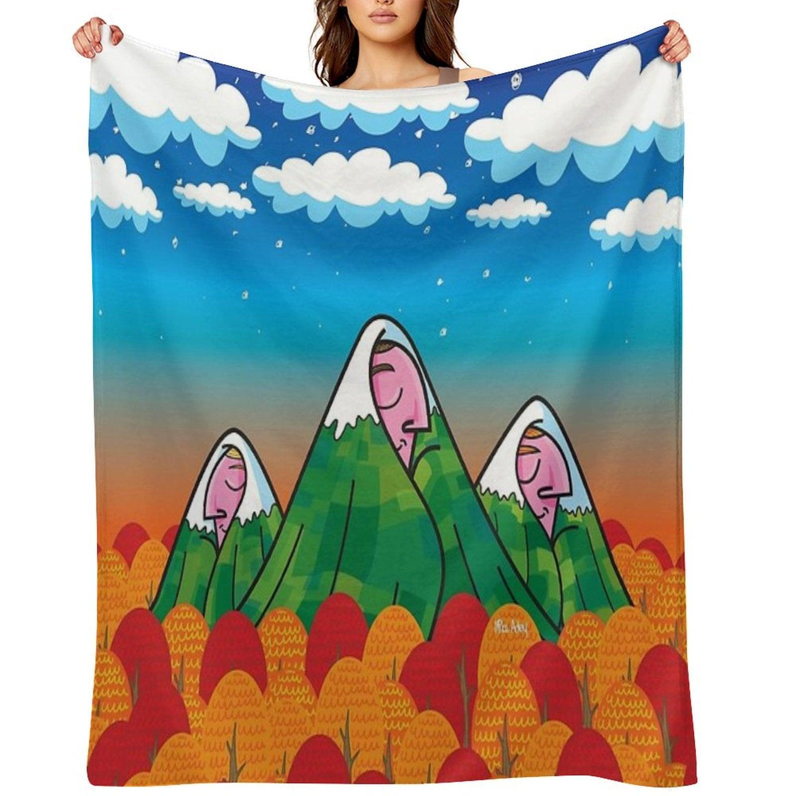 Sleeping Giants Throw Blanket