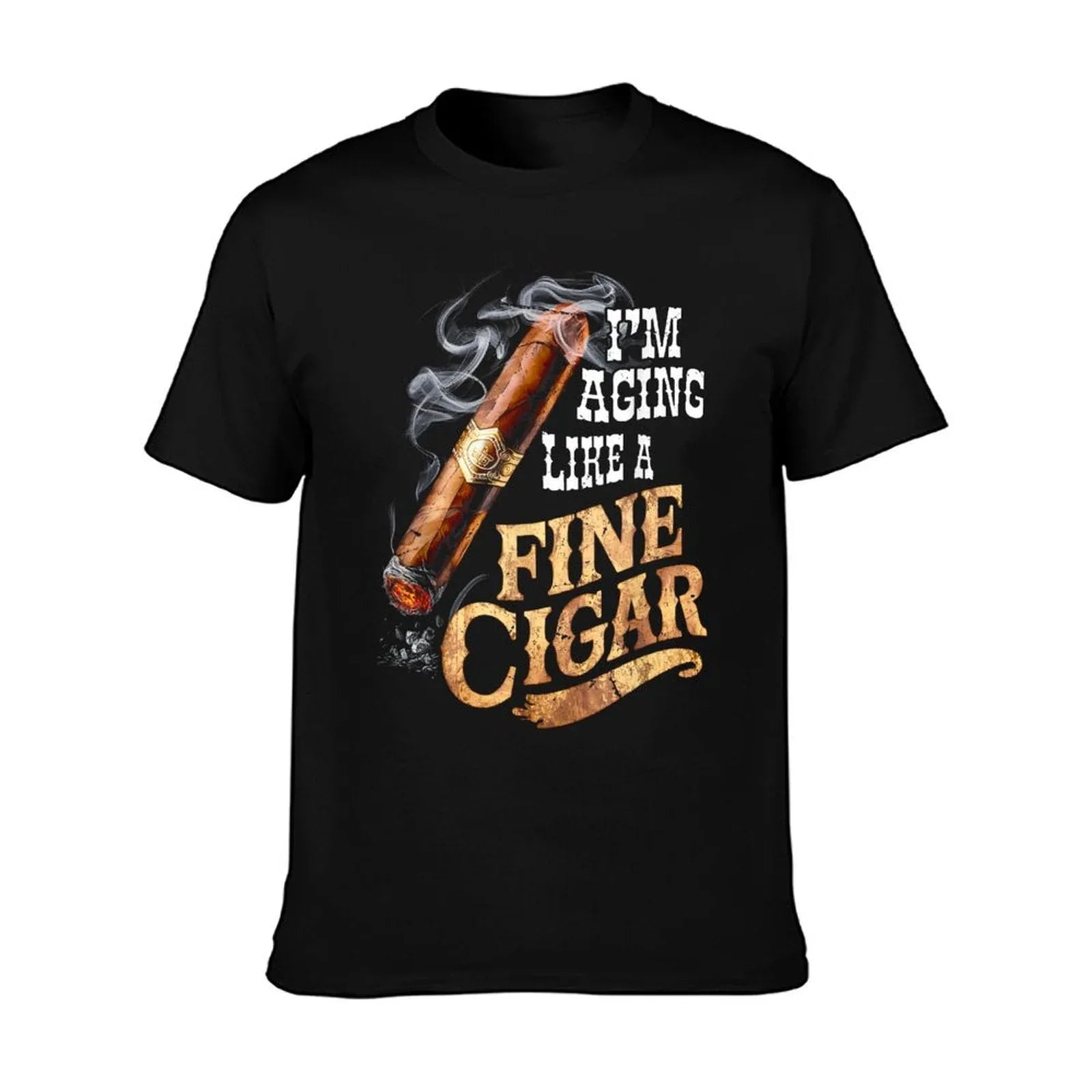 I'm Aging Like A Fine Cigar Funny Fathers Day Dad Idea Adult T-Shirt