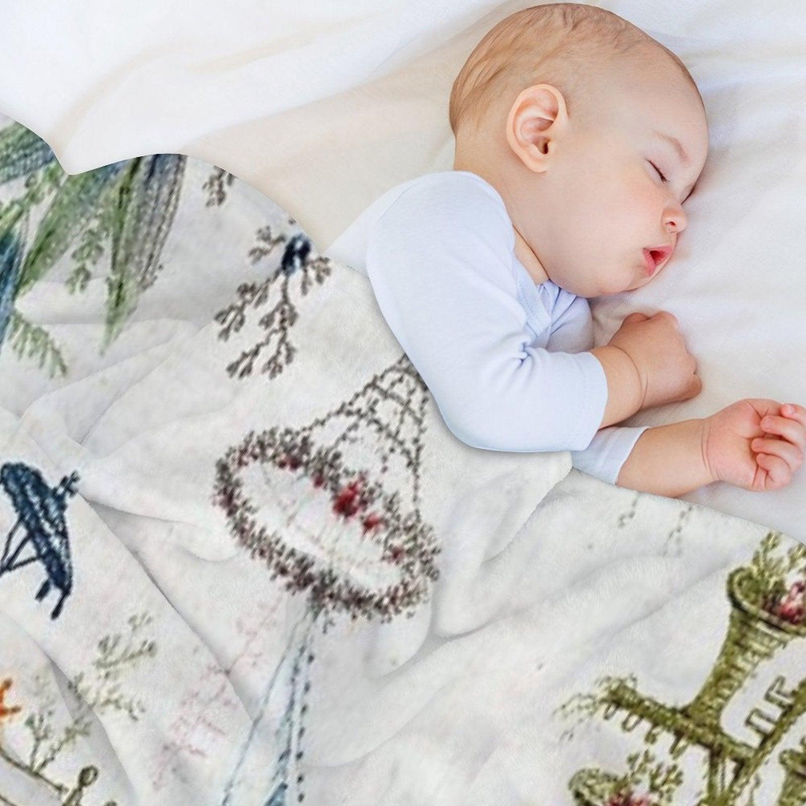 Enchanted Forest Chinoiserie Throw Blanket