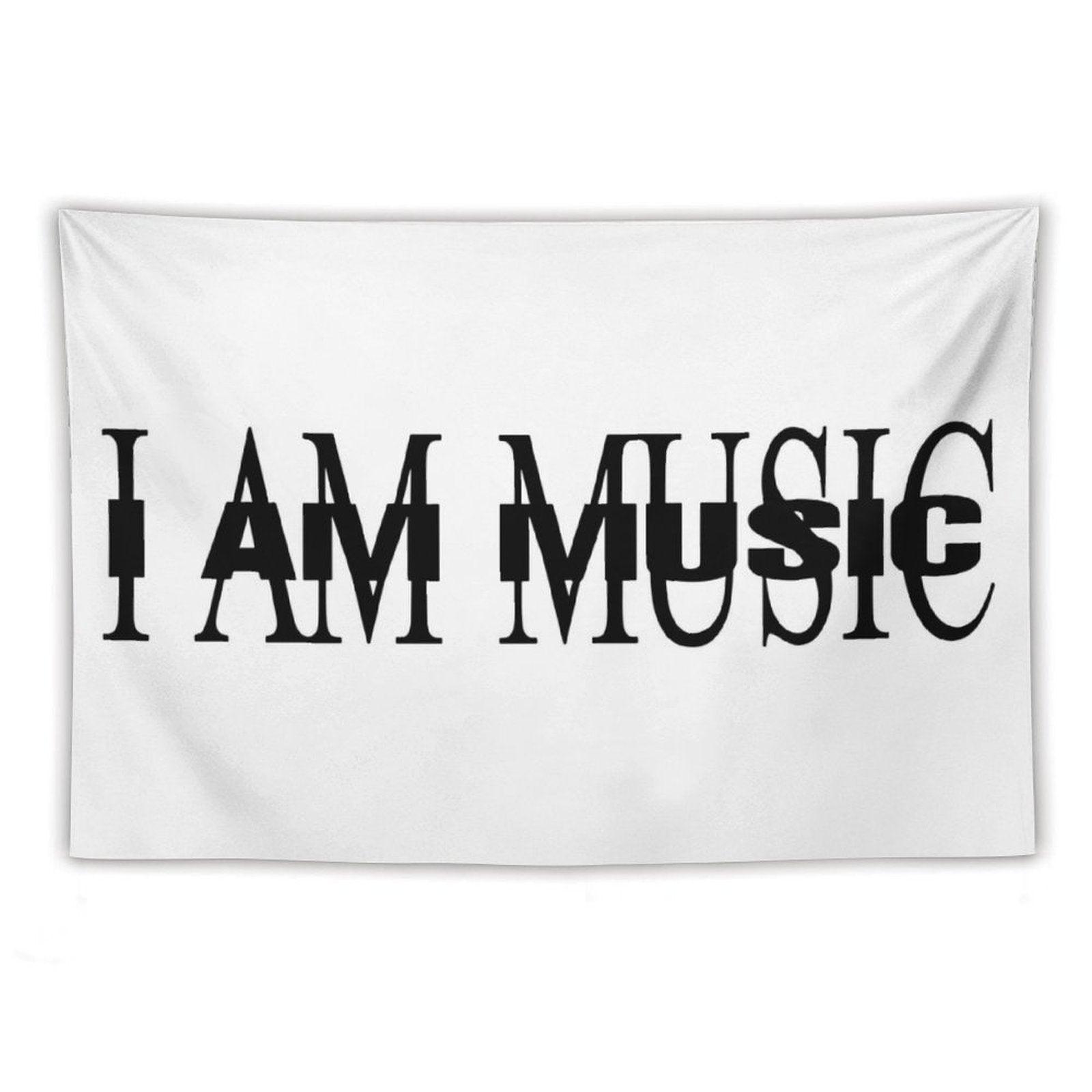 I AM MUSIC Album Cover Tapestry
