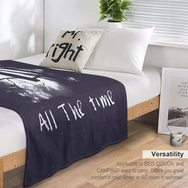 Men Women The Crow Halloween Gifts For Music Fans Sustainable Throw Blanket