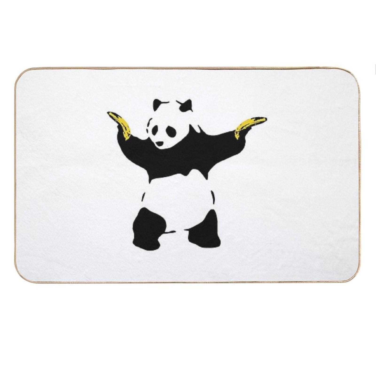 Bad Panda Stencil Bath Mat