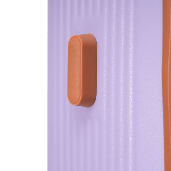 Hardshell Luggage Sets 3 Piece double spinner 8 wheels Suitcase with TSA Lock Lightweight 20''24''28'' Lilac + ABS