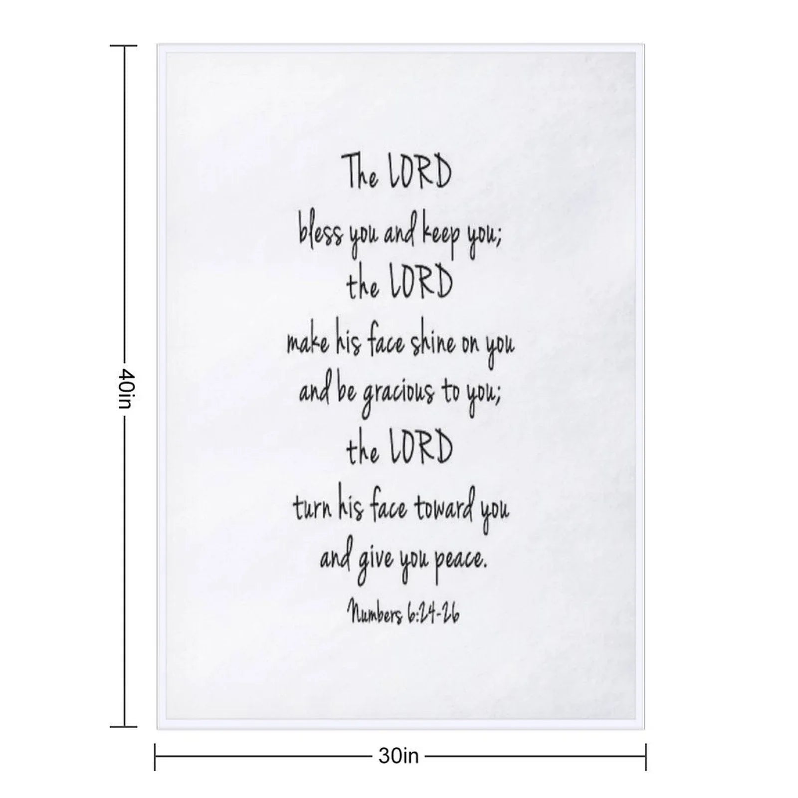 The Lord Bless You And Keep You Throw Blanket