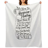 Alexander Hamilton Scroll Throw Blanket