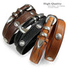 Buffalo Indian Head Coin Conchos Western Leather Ranger Belt