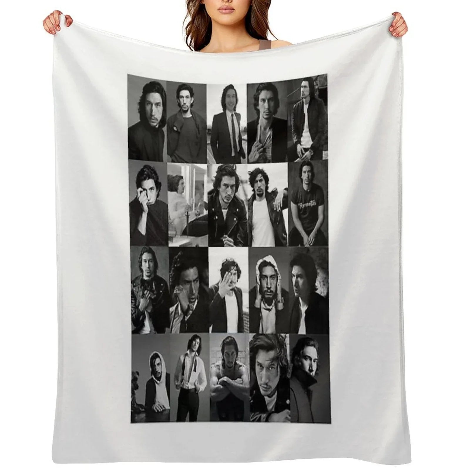 Gift For Men Adam Special Present Driver Collage Vintage Photograp Throw Blanket
