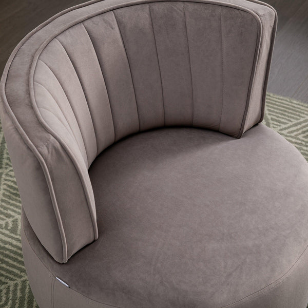 360 Degree Swivel Cuddle Barrel Accent Sofa Chairs