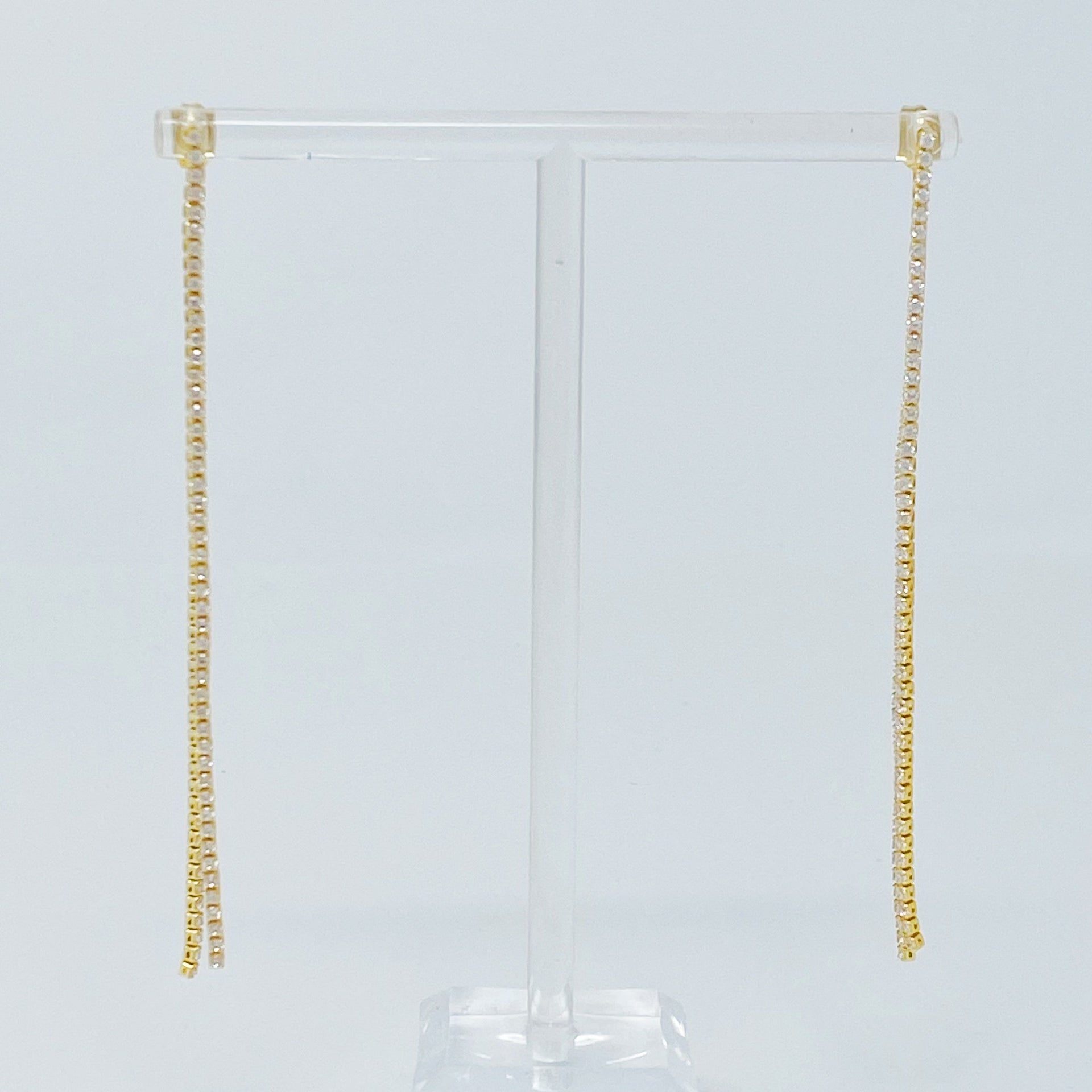 Delicate Shine Back Drop Earrings