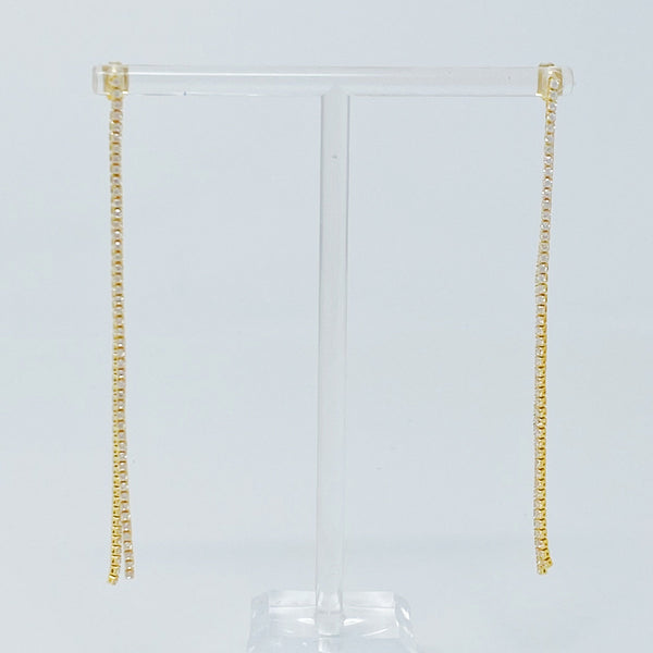 Delicate Shine Back Drop Earrings