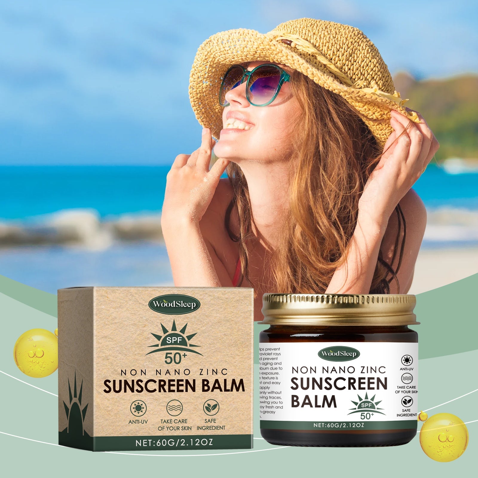 Protective Cream Resist Uv Rays In Summer, Fast Film Formation, Anti-Sweat, Refreshing And Non-Greasy Whitening Skin