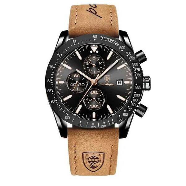 Multi functional waterproof night light men's watch quartz watch