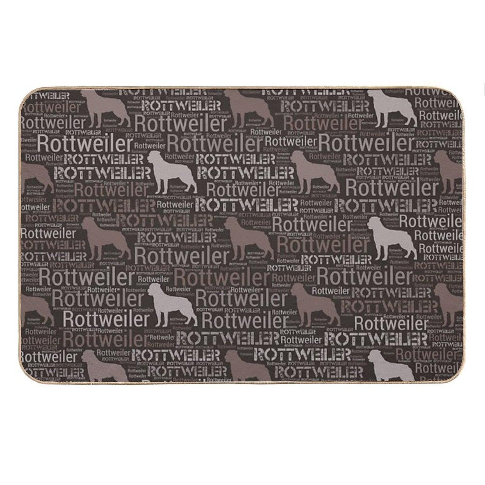 Rottweiler  - Metzgerhund Pattern Bath Mat