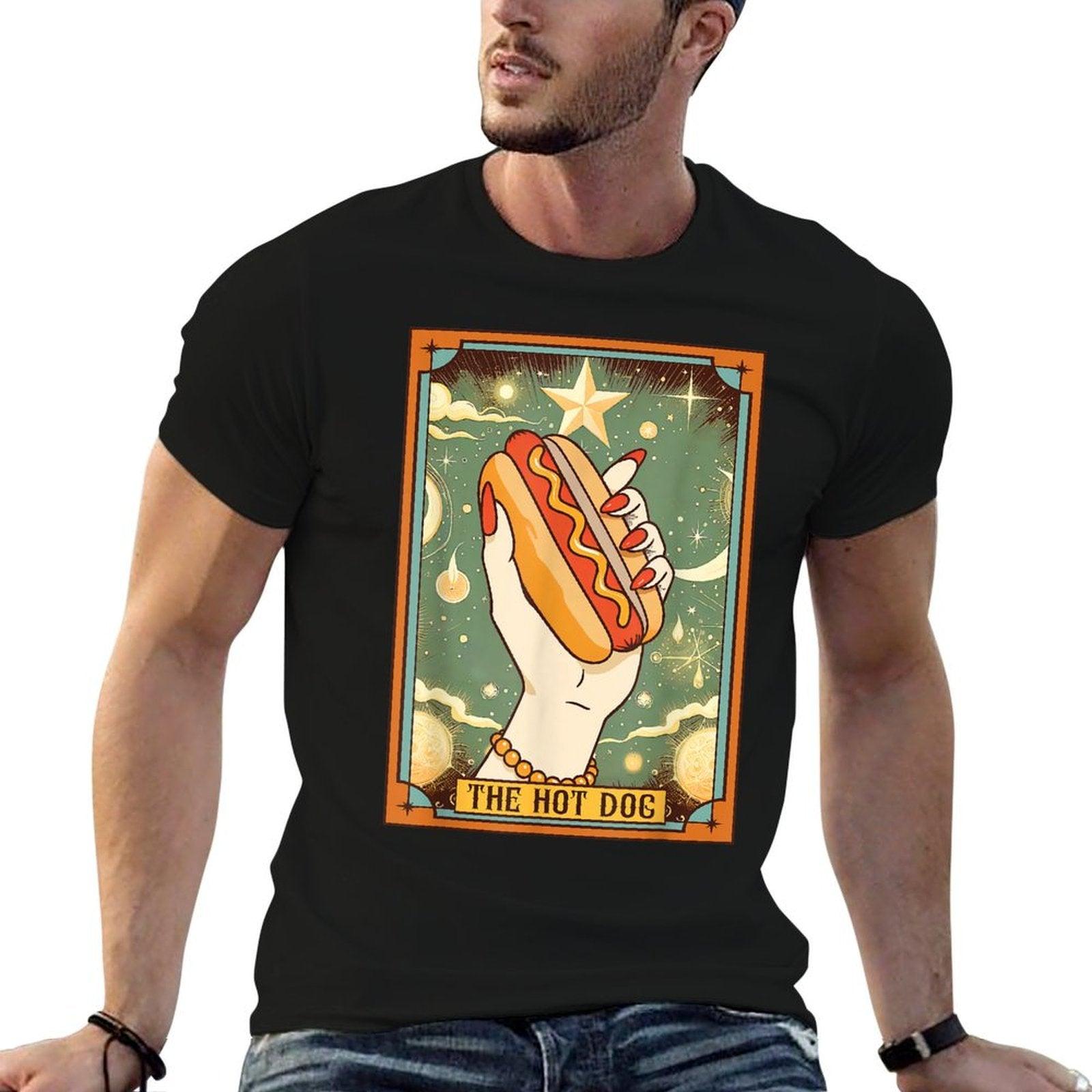Hot Dog Bun Lover Foodie Food Lover The Hot Dog Tarot Card T-Shirt