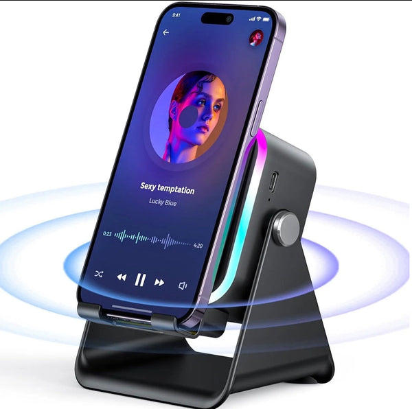 GlowAmp 5-in-1 Speaker Stand V.I.P Digital Presence