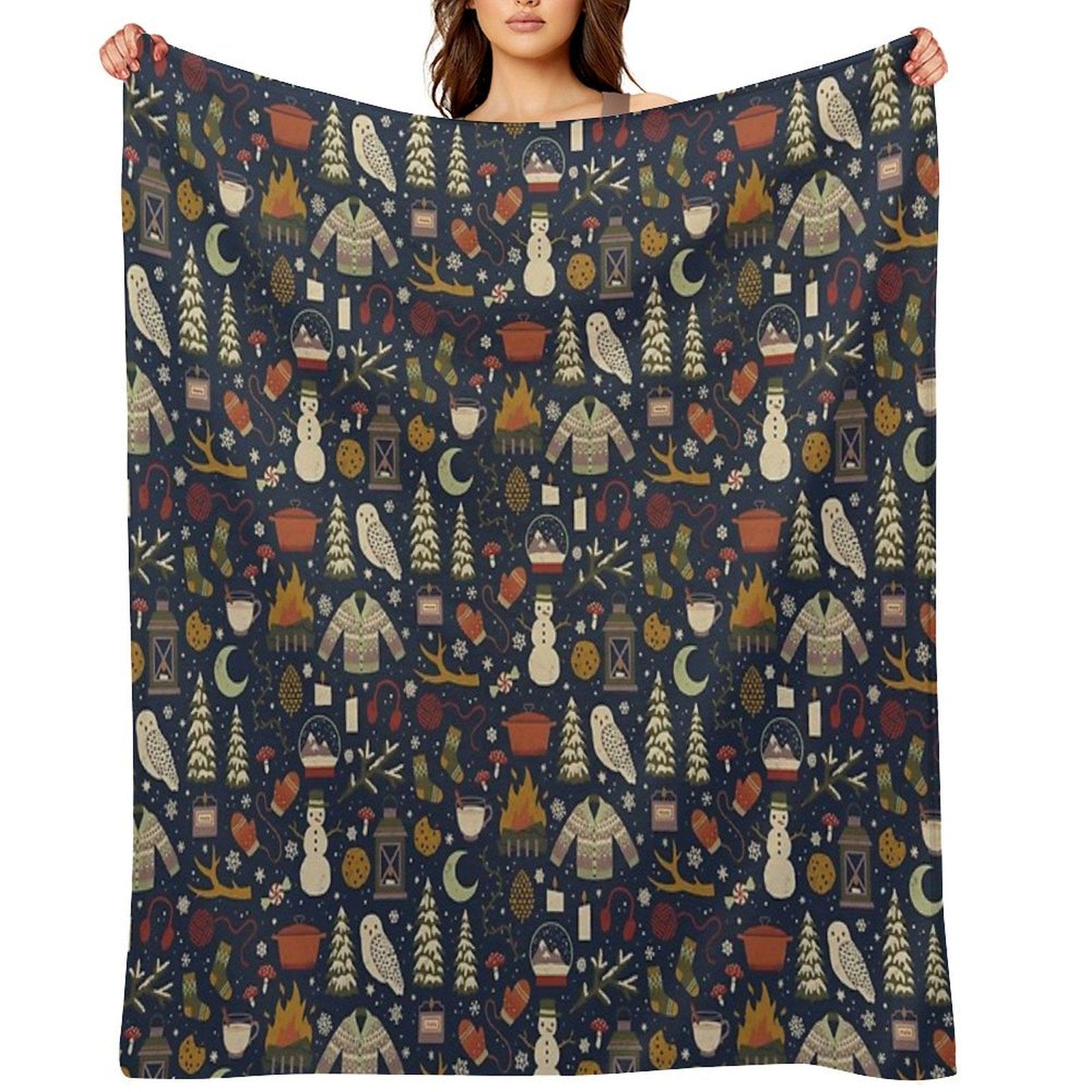Winter Nights Throw Blanket