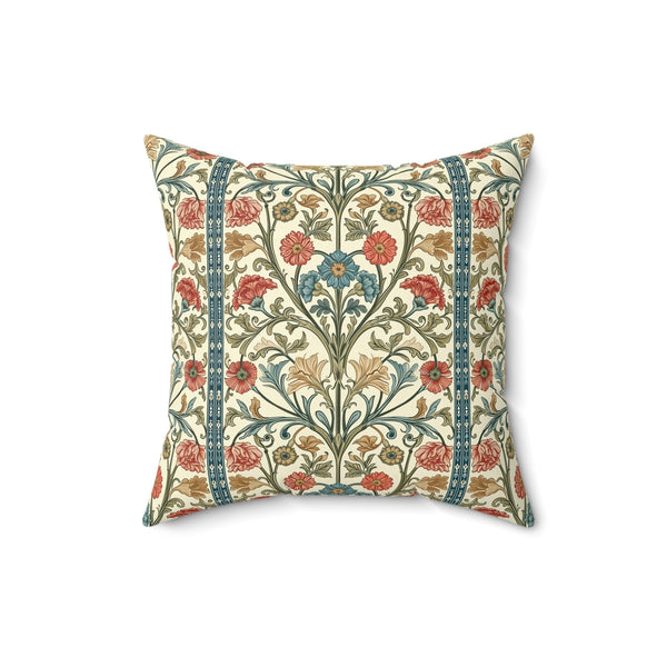 Microsuede Cushion / William Morris Inspired - Summer Bouquet