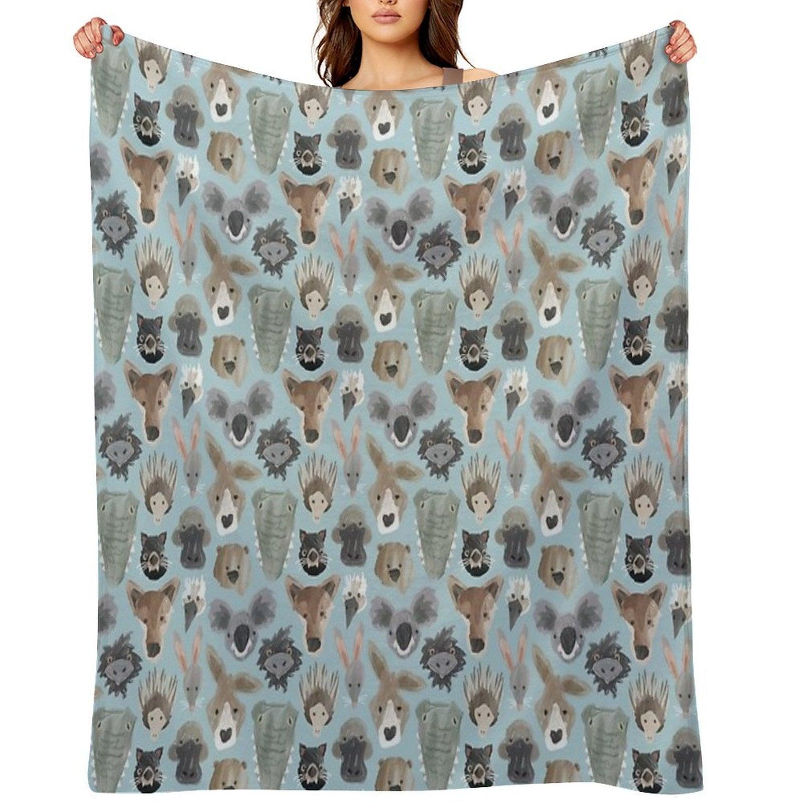 Dusky Outback Throw Blanket