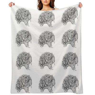 Botanical Echidna Throw Blanket