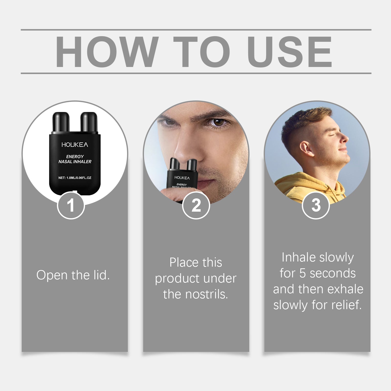 Herbal Inhaler Gently Cleans The Nose And Relieves Discomfort With A Light Nasal Treatment Stick