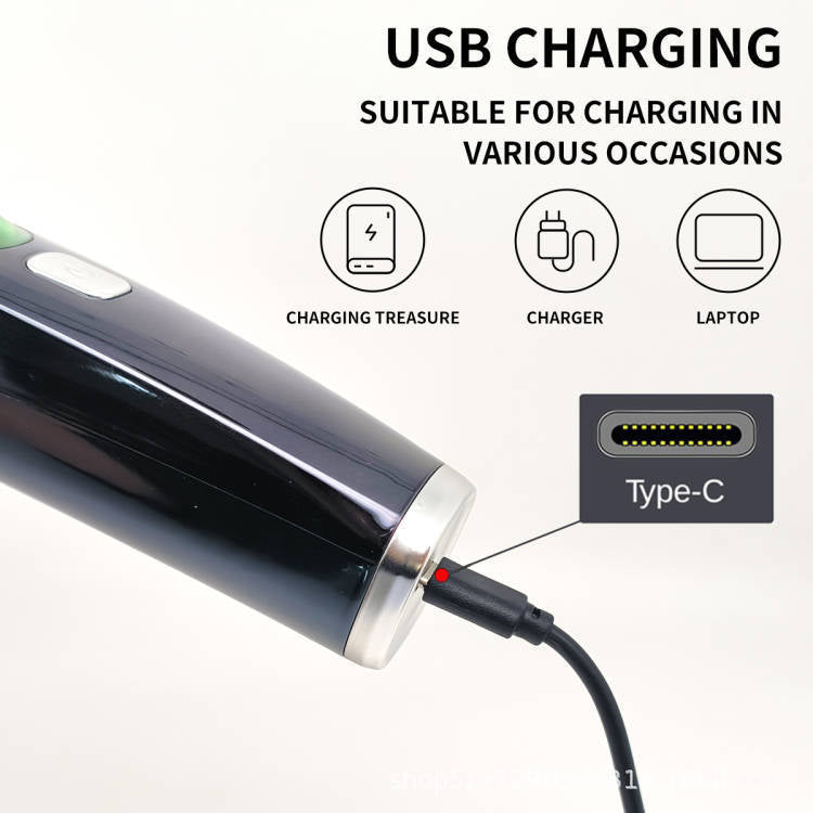 Automatic hair suction electric hair clipper with high-power anti water and electric thrusters and digital hair clippers ﻿