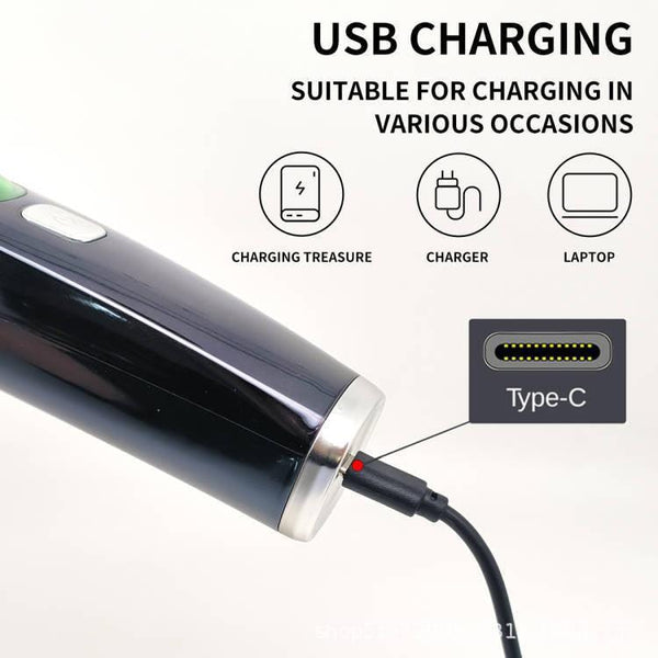 Automatic hair suction electric hair clipper with high-power anti water and electric thrusters and digital hair clippers ﻿