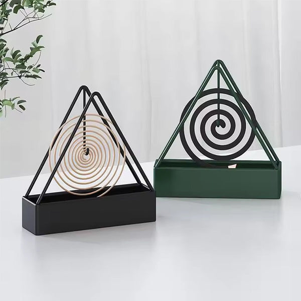 3-Legged Iron Mosquito Coil Stand   Portable, Durable & Stylish Sandalwood Design   Ideal Home Accessory for Coils