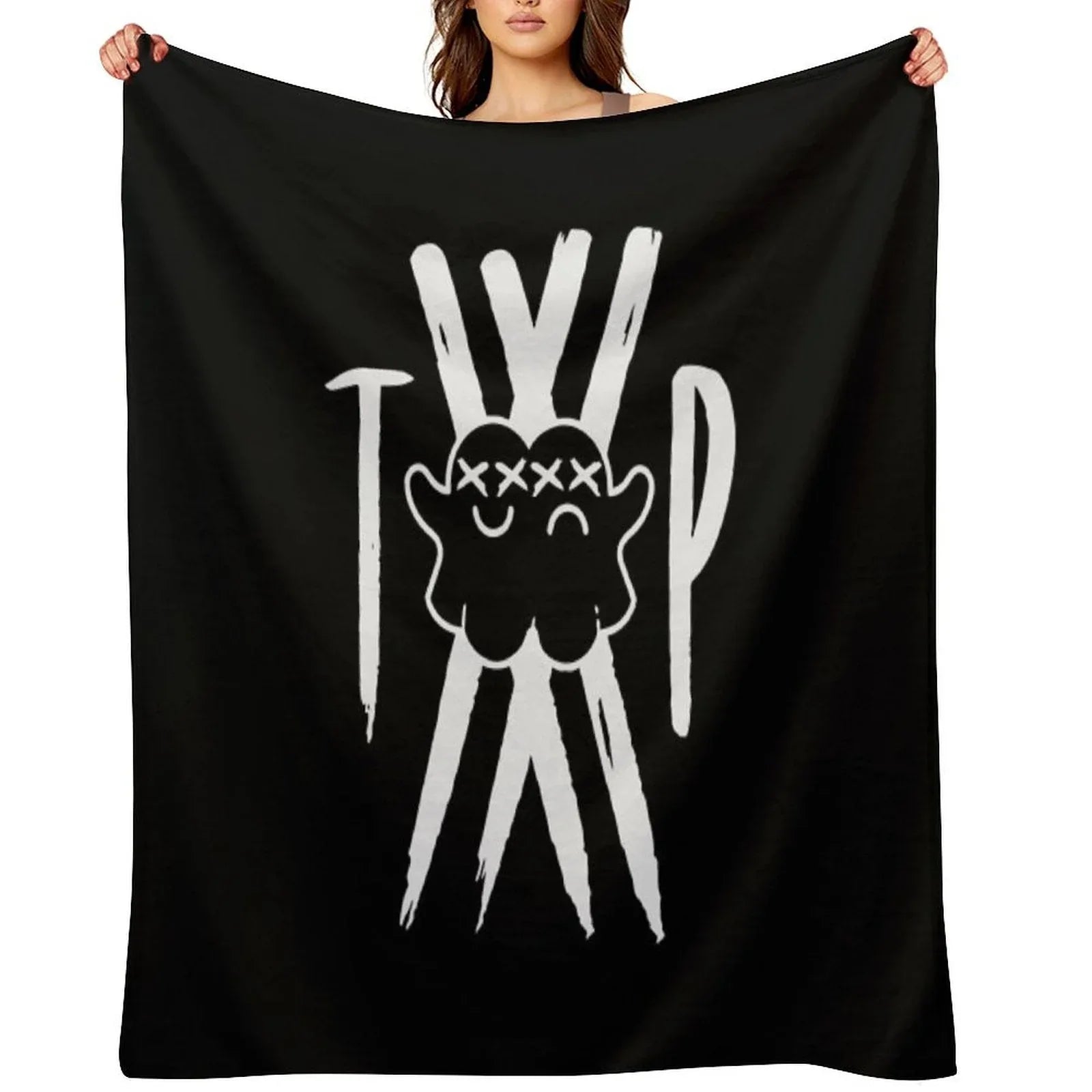 Twin Paranormal Merch Ghost Gang Throw Blanket