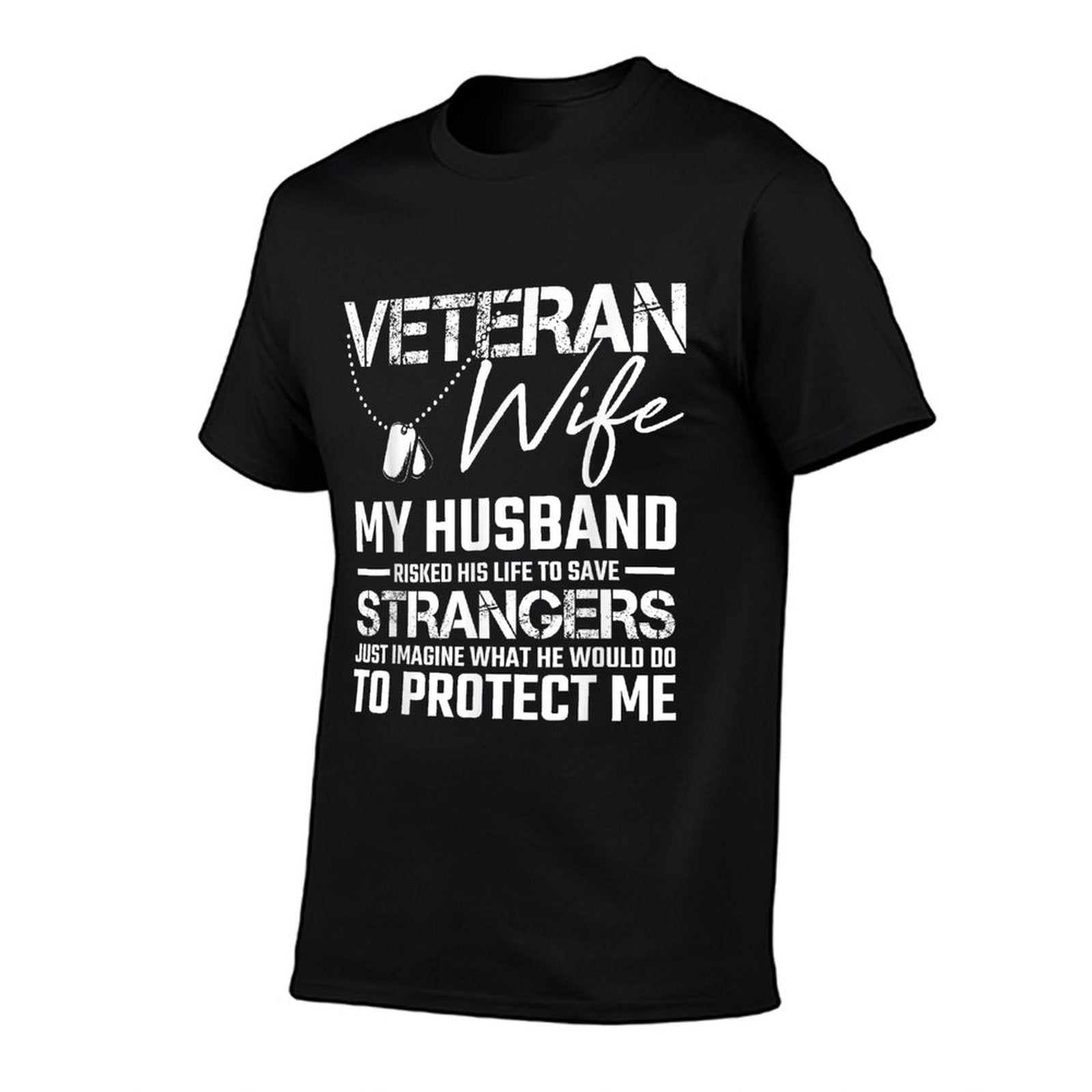 Veteran Wife Army Husband Soldier Saying Cool Military Gift T-Shirt BionZax
