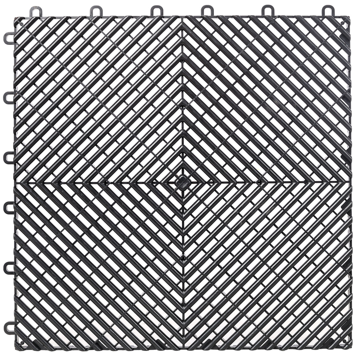 25pcs Plastic Garage Floor Mats - 15.6