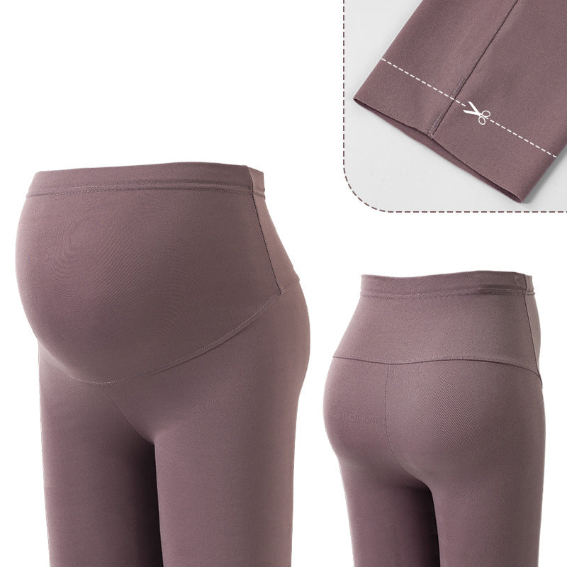 Pregnant Women's Pants Leggings Large Adjustable Barbie Pants High Elastic High Waist Outer Wear