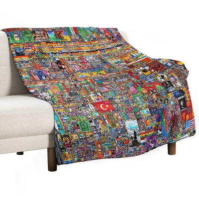 Reddit Place 2023 Merch, Reddit Rplace 2023, Rplace 20223, Rplace 2023 Merch, Rplace 2023 Poster  Rplace 2023 Pixel, Rpla Sustainable Throw Blanket