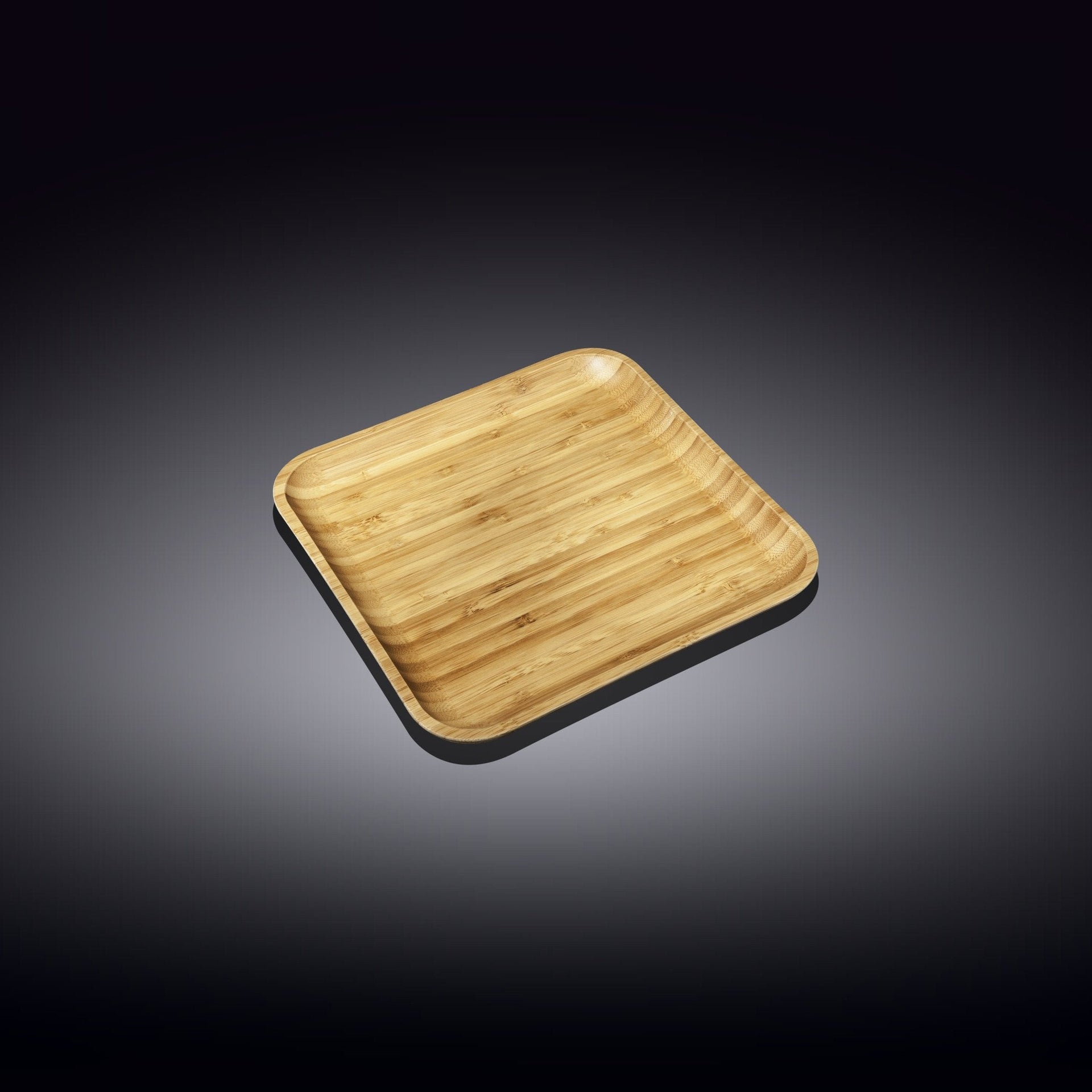 Set Of 12 Bamboo Square Plate 4