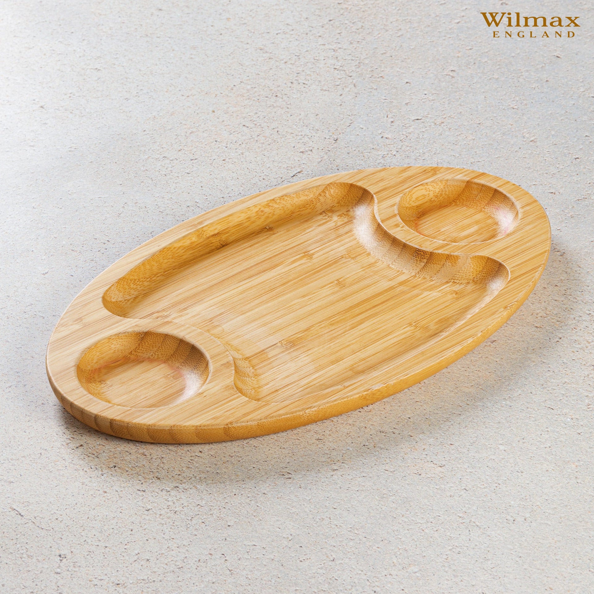 Bamboo 3 Section Platter 18