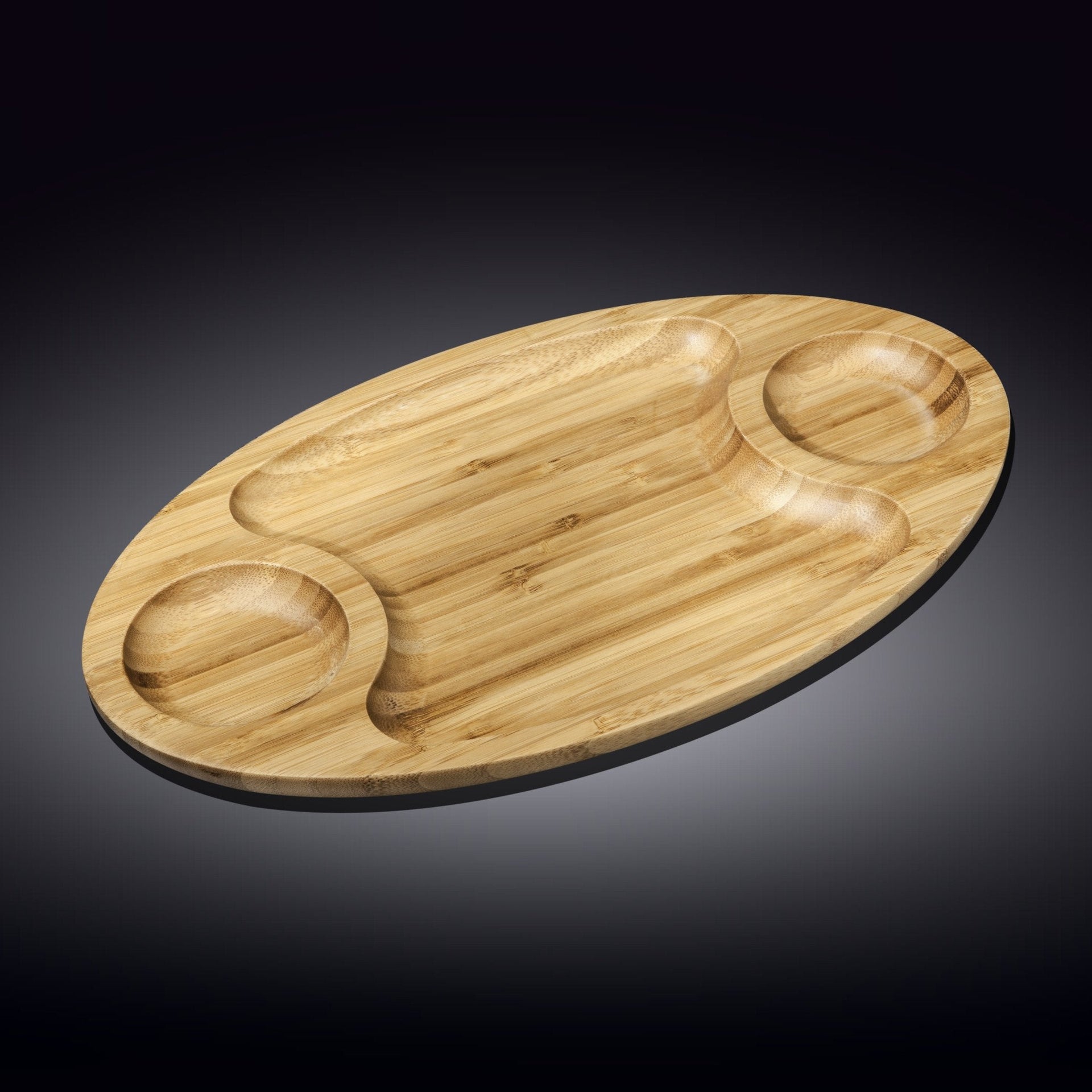 Bamboo 3 Section Platter 18