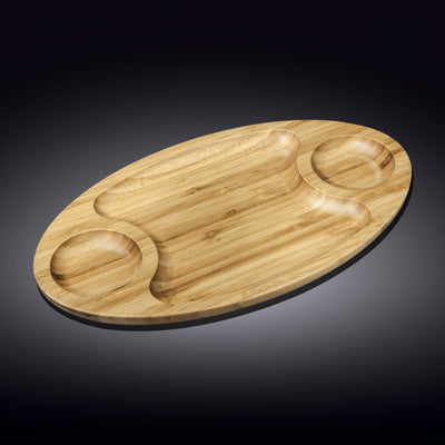 Bamboo 3 Section Platter 18