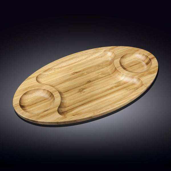 Bamboo 3 Section Platter 18
