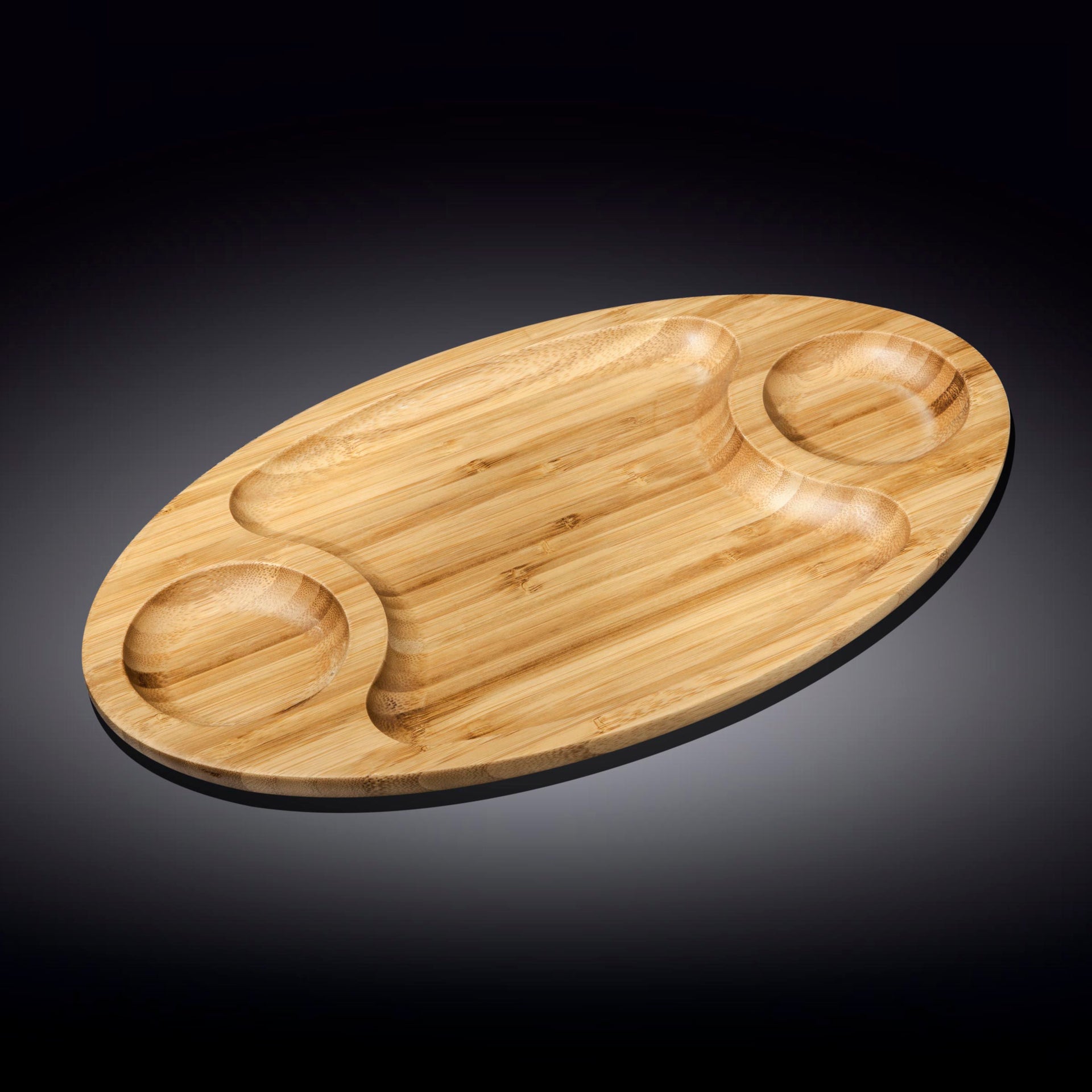 Bamboo 3 Section Platter 18