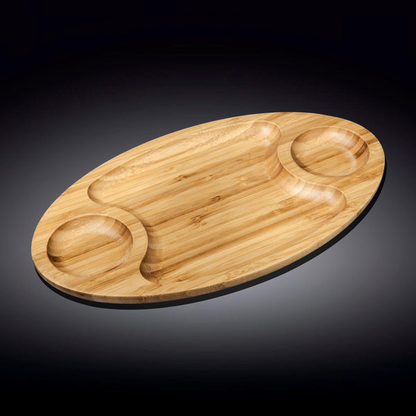 Bamboo 3 Section Platter 18