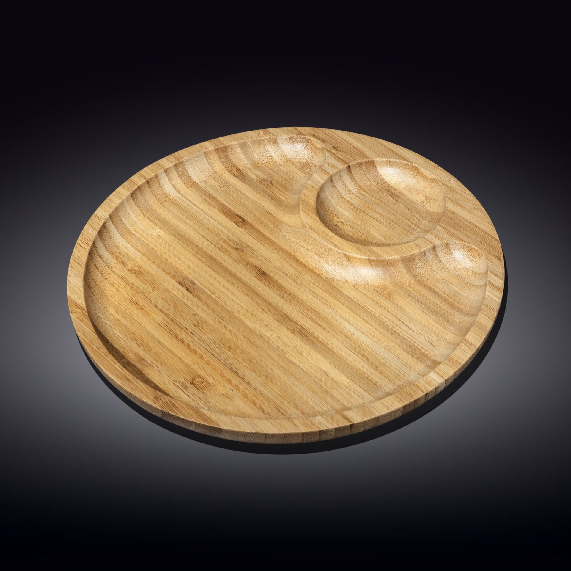 Bamboo Round 2 Section Platter 10