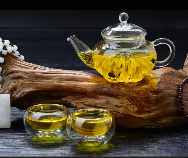 Thickened Borosilicate Glass Tea Set Teapot
