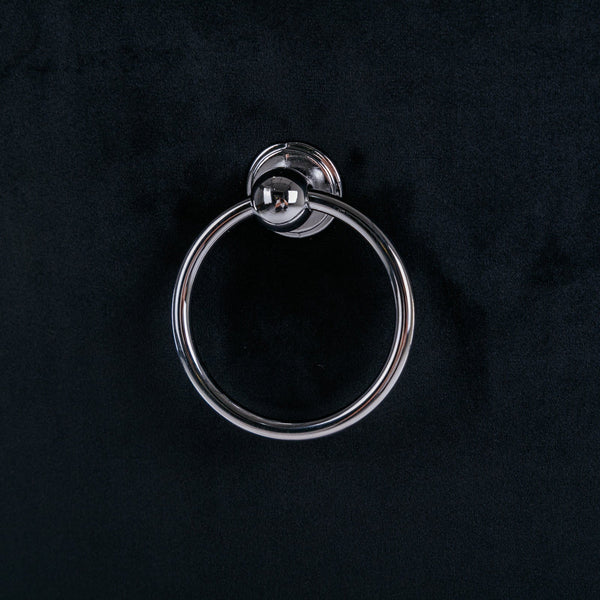 Nikki Collection Modern Tufted Solid Wood Velvet Upholstered Dining Chair with Chrome Legs