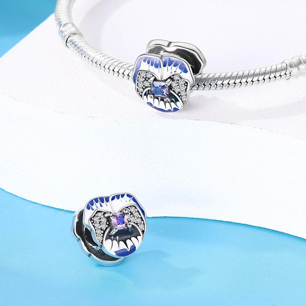 Butterfly flower thread safety bead fixing clip buckle string decoration