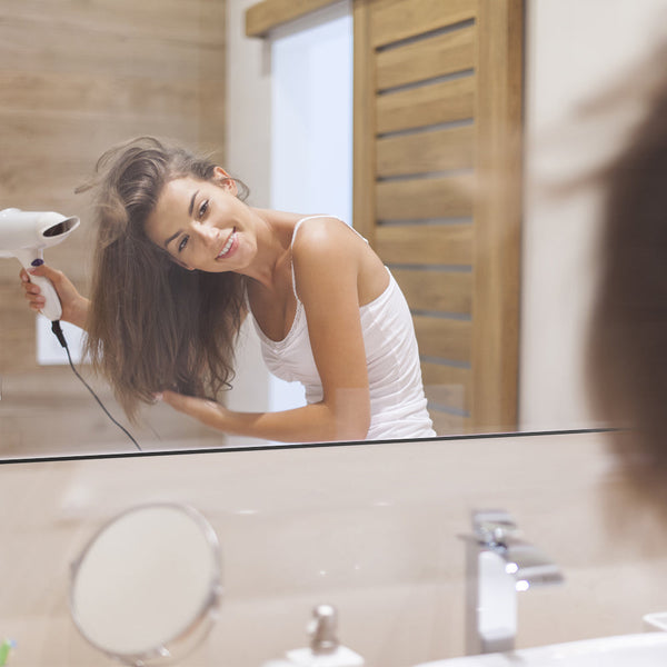 36x24 inch modern black bathroom mirror with aluminum frame decorative wall mirror suitable for living room, bedroom