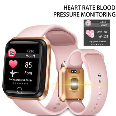 Modern NEW Luxury Smart Watch For Women Sports Smart Bracelet IP67 Waterproof Watch With Pedometer Heart Rate Monitor and LED Color Screen For Android and IOS