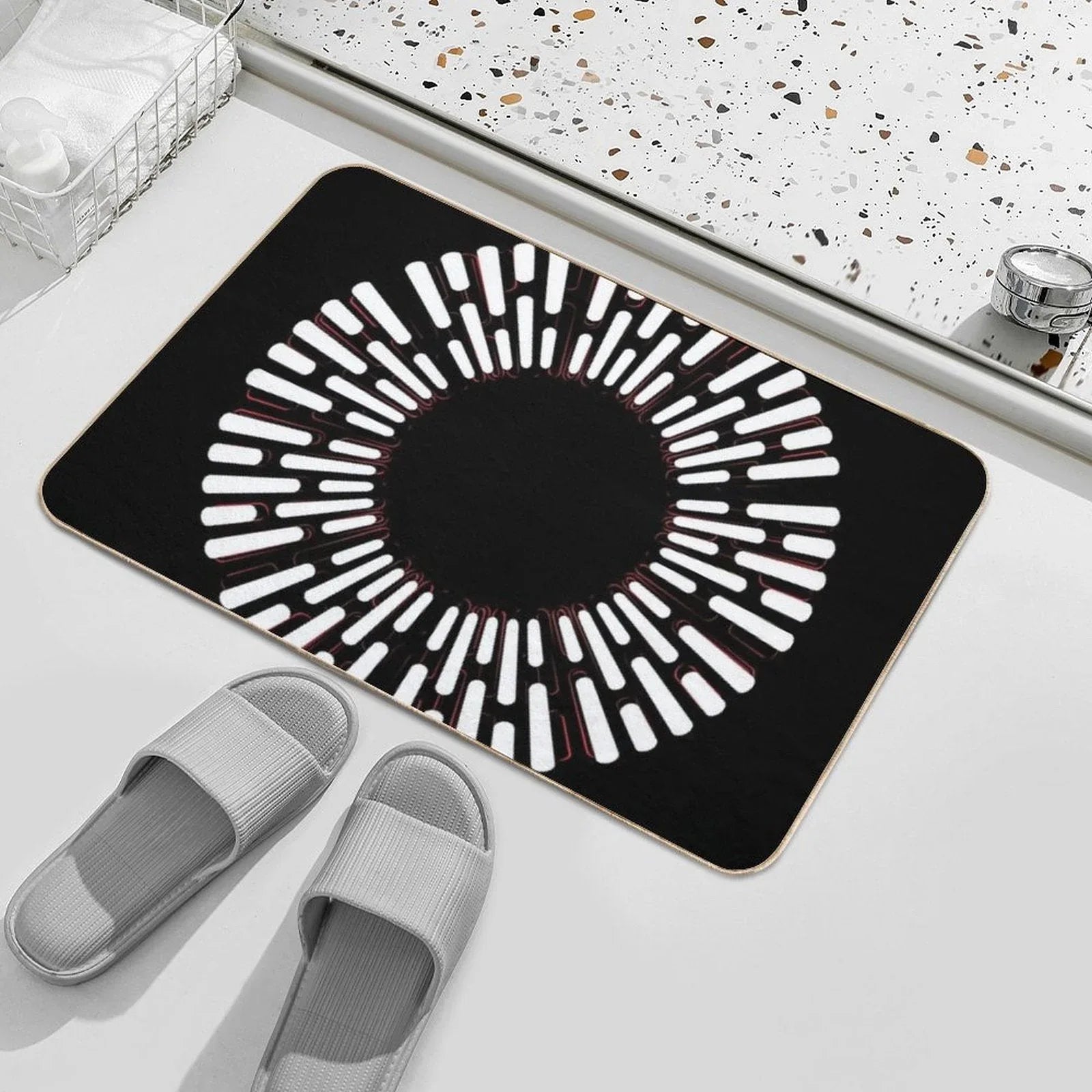 Death Star Lighting Bath Mat